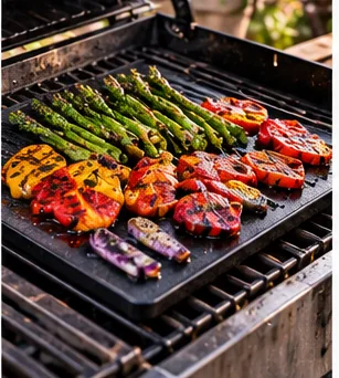 Best Griddle Insert for a Gas Grill: Cast Iron Plate, Full-Size Insert or Reversible Griddle? editorial grilling image